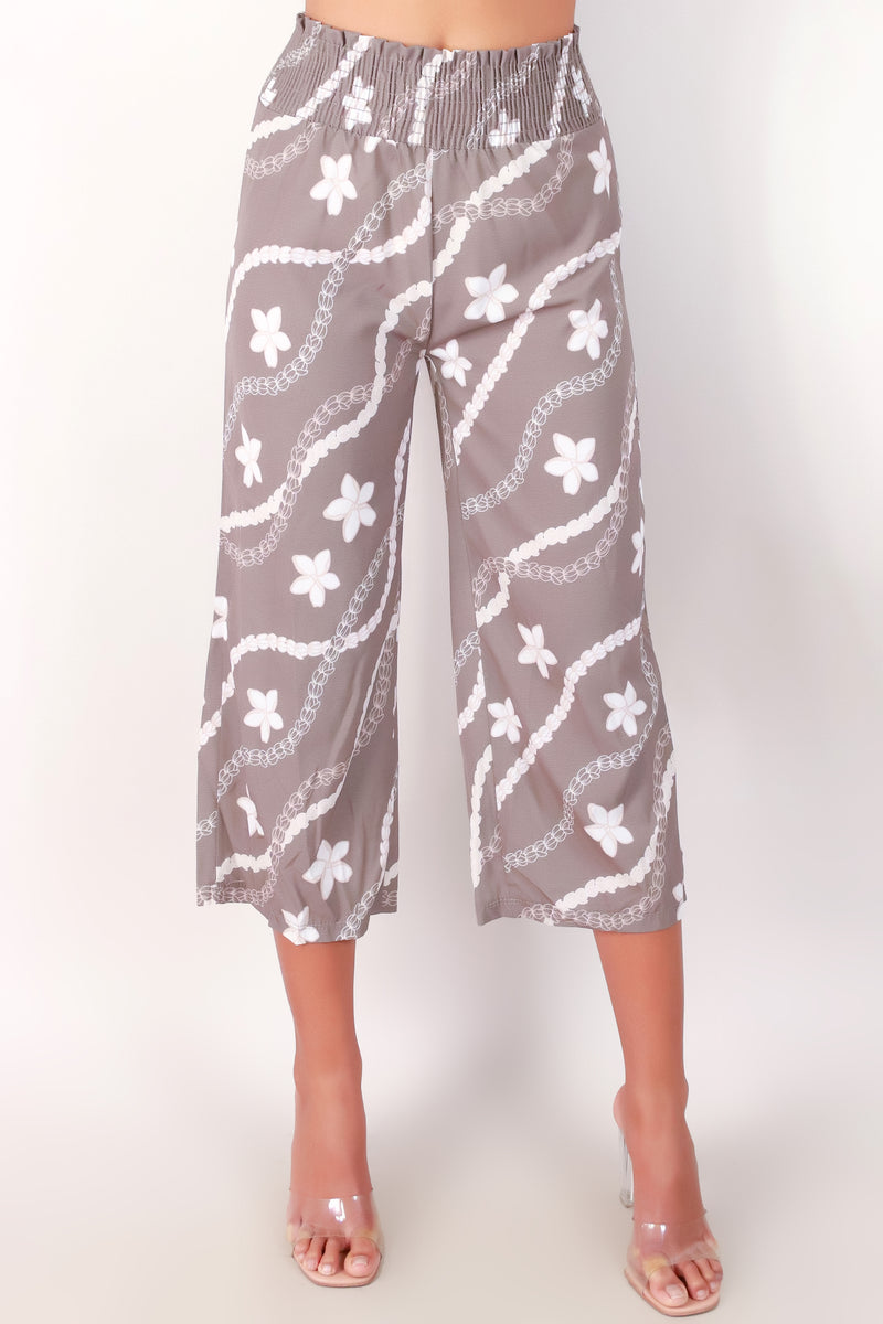 Jeans Warehouse Hawaii - PRINT WOVEN CAPRI&