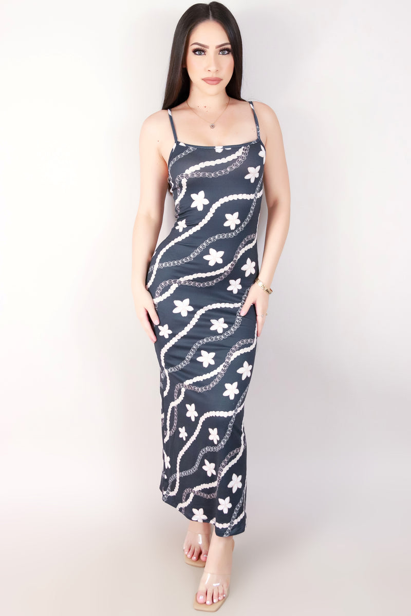 Jeans Warehouse Hawaii - S/L LONG PRINT DRESSES - PIKAKE PLUMERIA MAXI DRESS | By LUZ