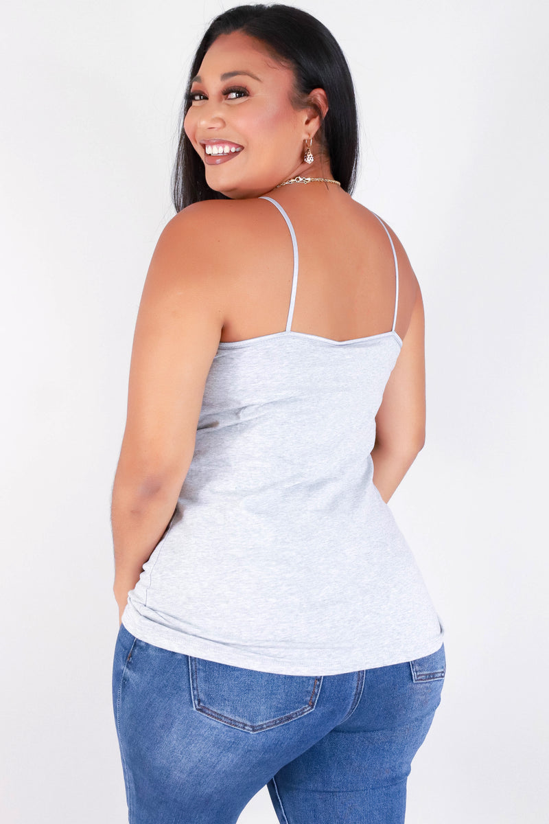 Jeans Warehouse Hawaii - PLUS BASIC SPAGHETTI TANKS - BACK TO BASICS TOP | By AMBIANCE APPAREL