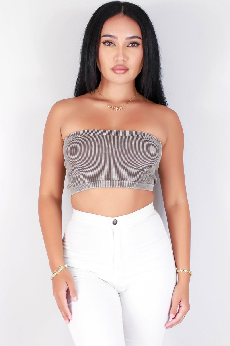 Jeans Warehouse Hawaii - SL CASUAL SOLID - MAKE YOUR POINT CROP TOP | By ANWND