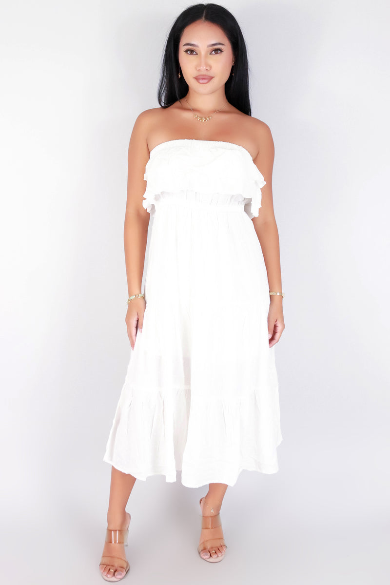 Jeans Warehouse Hawaii - TUBE LONG SOLID DRESSES - LOVE IS HERE DRESS | By HYFVE