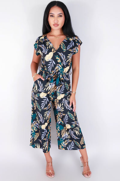 Jeans Warehouse Hawaii - PRINT CASUAL JUMPSUITS - LIVING THE DREAM JUMPSUIT | By PAPERMOON/ B_ENVIED