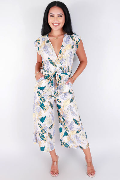 Jeans Warehouse Hawaii - PRINT CASUAL JUMPSUITS - LIVING THE DREAM JUMPSUIT | By PAPERMOON/ B_ENVIED