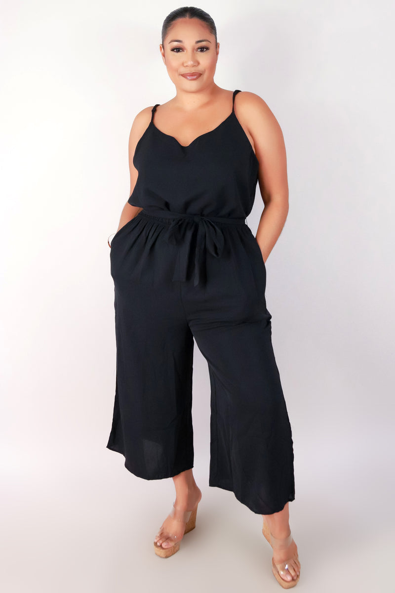 Jeans Warehouse Hawaii - PLUS SOLID JUMPSUITS - BE ABOUT IT JUMPSUIT | By ZENOBIA