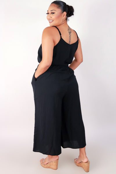 Jeans Warehouse Hawaii - PLUS SOLID JUMPSUITS - BE ABOUT IT JUMPSUIT | By ZENOBIA