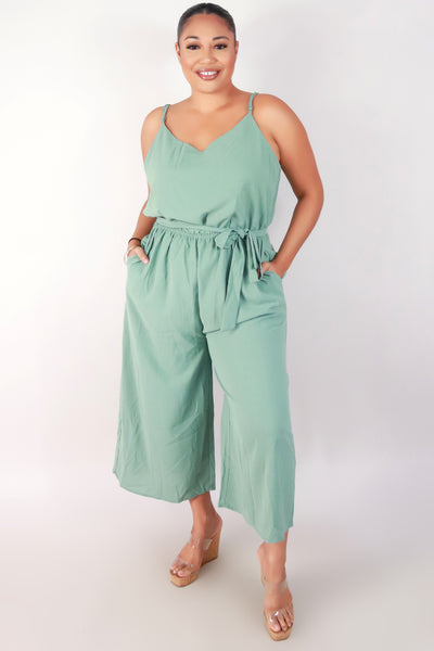 Jeans Warehouse Hawaii - PLUS SOLID JUMPSUITS - BE ABOUT IT JUMPSUIT | By ZENOBIA