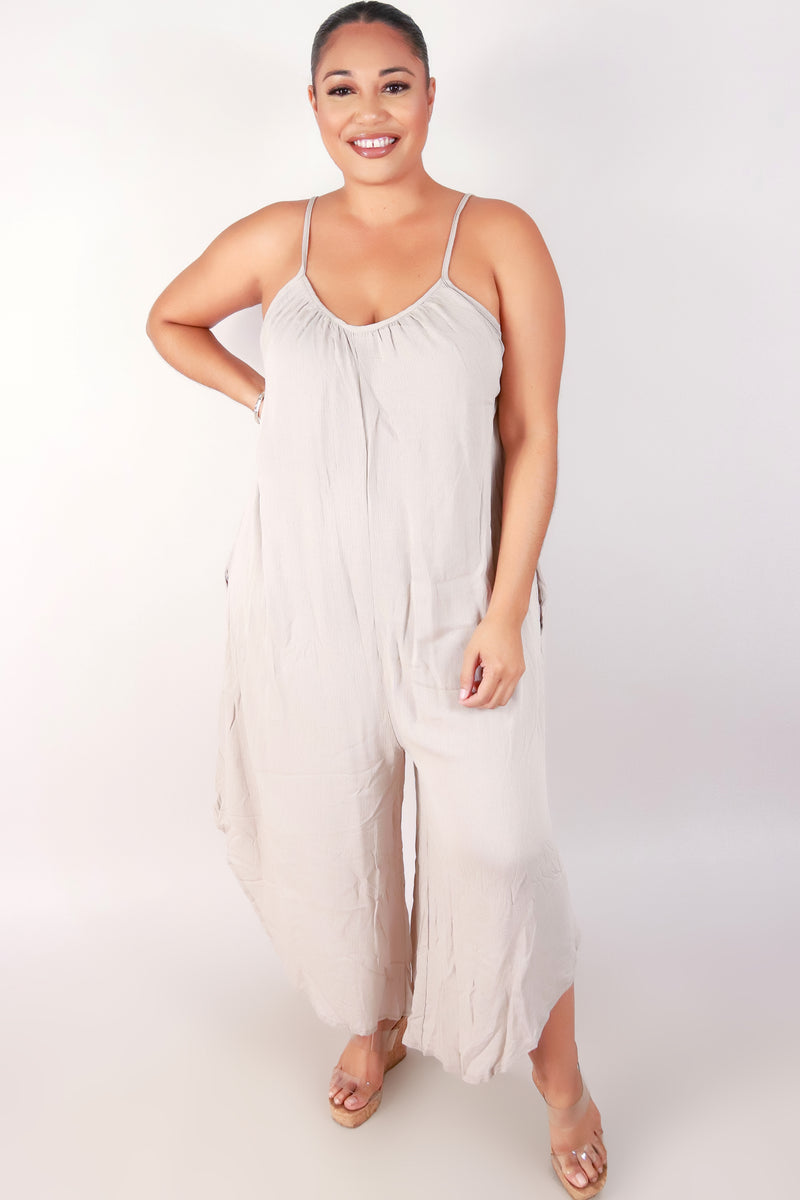 Jeans Warehouse Hawaii - PLUS SOLID JUMPSUITS - IT SHOULD MATTER JUMPSUIT | By LUZ