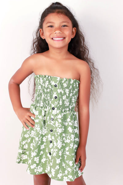 Jeans Warehouse Hawaii - DRESSES 2T-4T - DAY DREAMING SMOCKED BABYDOLL DRESS | KIDS SIZE 2T - 4T | By LUZ