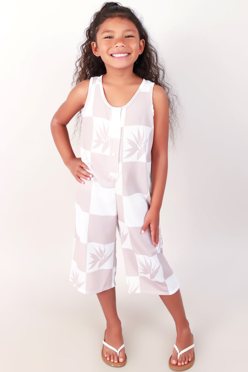 Jeans Warehouse Hawaii - DRESSES 2T-4T - BIRD OF PARADISE NO WAIST JUMPSUIT | KIDS SIZE 2T-4T | By LUZ