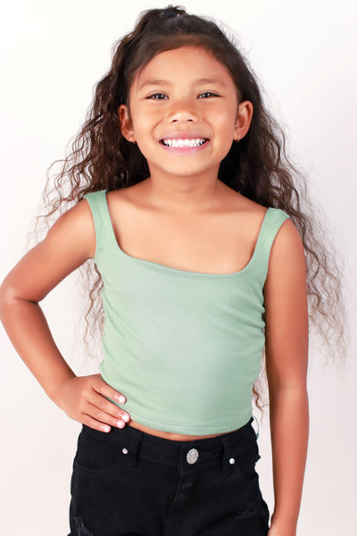 Jeans Warehouse Hawaii - S/L SOLID TOPS 2T-4T - CAN'T WAIT SQUARE NECK TOP | KIDS SIZE 2T-4T | By LUZ