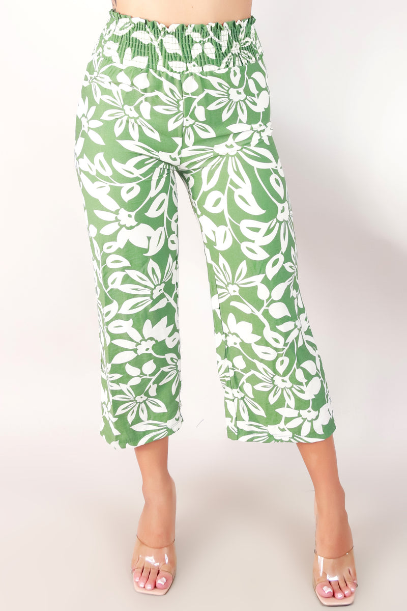 Jeans Warehouse Hawaii - PRINT WOVEN CAPRI&