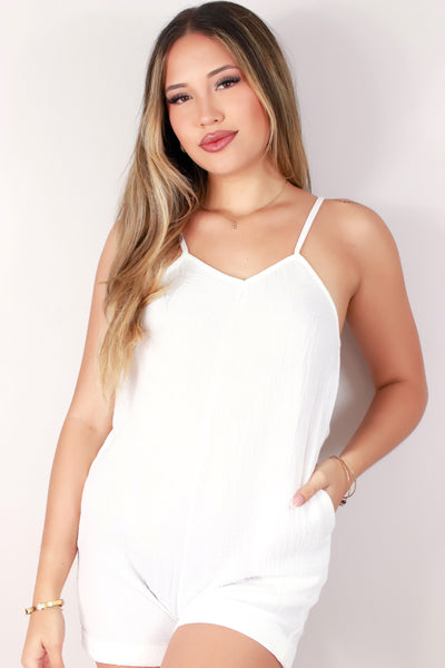 Jeans Warehouse Hawaii - SOLID CASUAL ROMPERS - ONE OF A KIND ROMPER | By FULL CIRCLE TRENDS