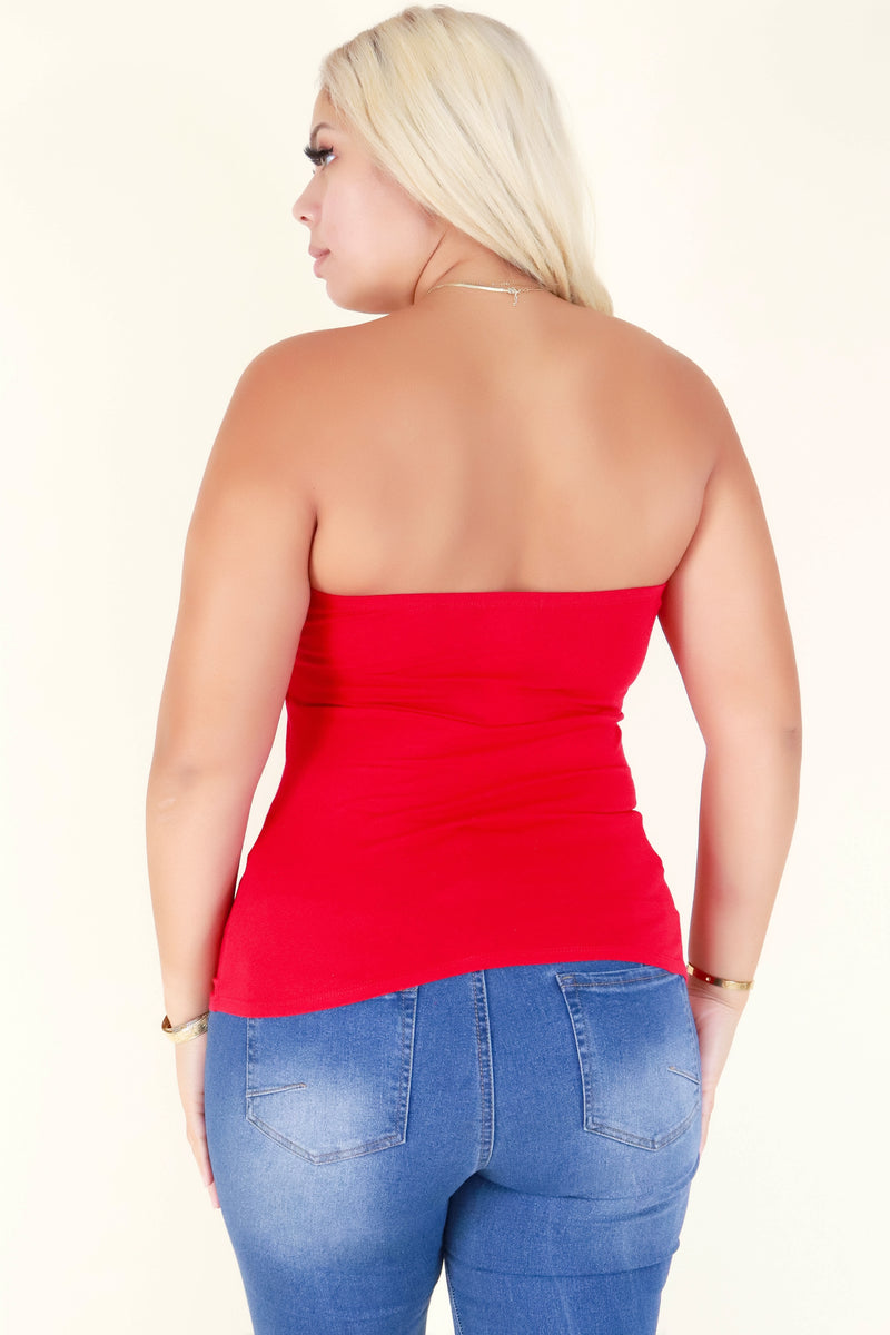 Jeans Warehouse Hawaii - PLUS BASIC TUBE TOPS - TOO CLOSE TUBE TOP | By CRESCITA APPAREL/SHINE I