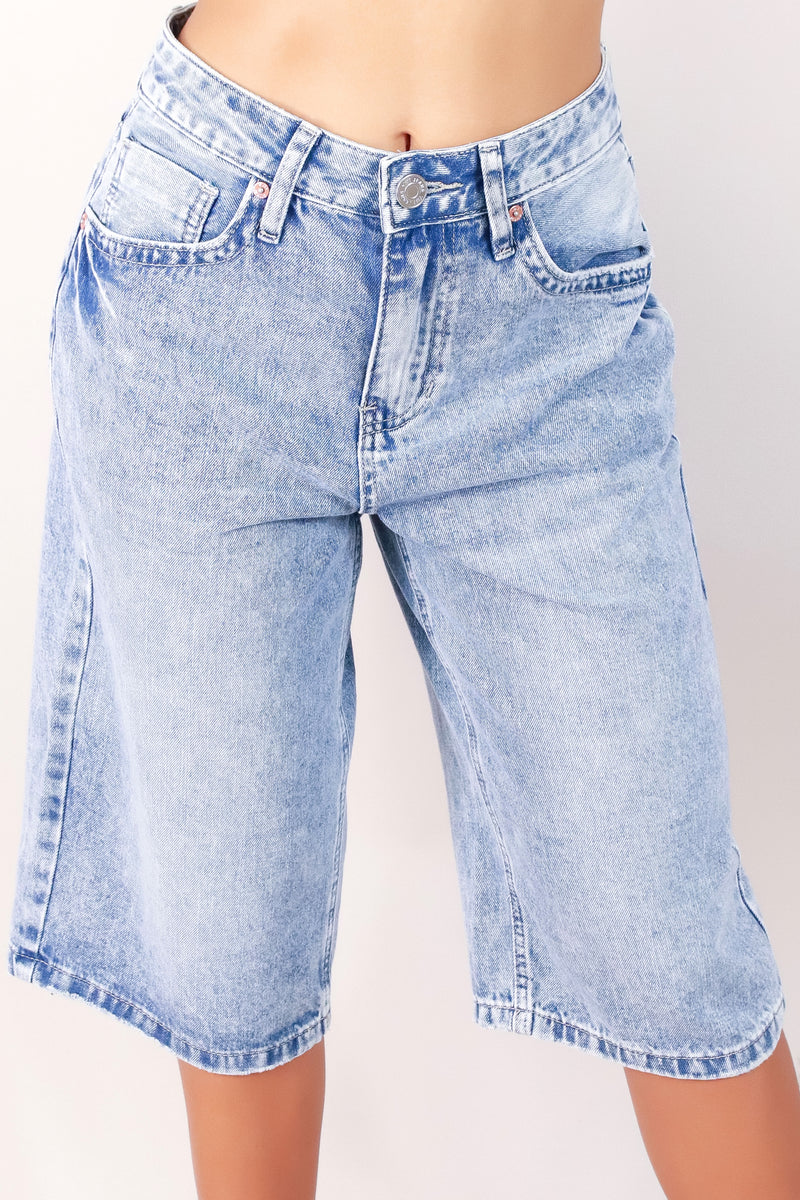 Jeans Warehouse Hawaii - DENIM BERMUDAS - TOO BUSY FOR YOU JORTS | By YMI JEANS