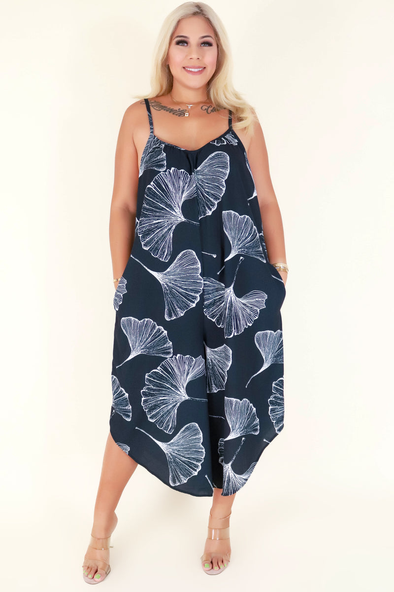 Jeans Warehouse Hawaii - PLUS PRINTED JUMPSUITS - PAPYRUS JUMPSUIT | By LUZ