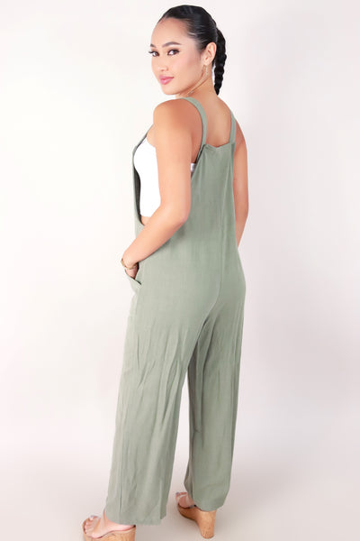 Jeans Warehouse Hawaii - SOLID JUMPERS - WIDE LEG LINEN OVERALLS | By OLIVE & CO