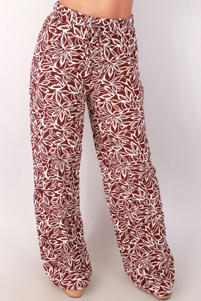 Jeans Warehouse Hawaii - PRINT WOVEN PANTS - FLOWER BED PANTS | By GILLI