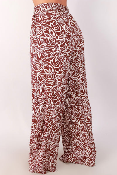 Jeans Warehouse Hawaii - PRINT WOVEN PANTS - FLOWER BED PANTS | By GILLI