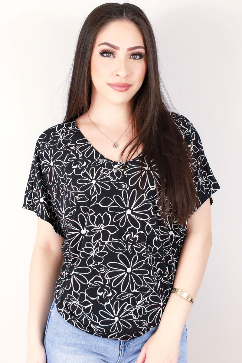 Jeans Warehouse Hawaii - SS PRINT - BEAUTIFUL BLOOM DOLMAN TOP | By PAPERMOON/ B_ENVIED