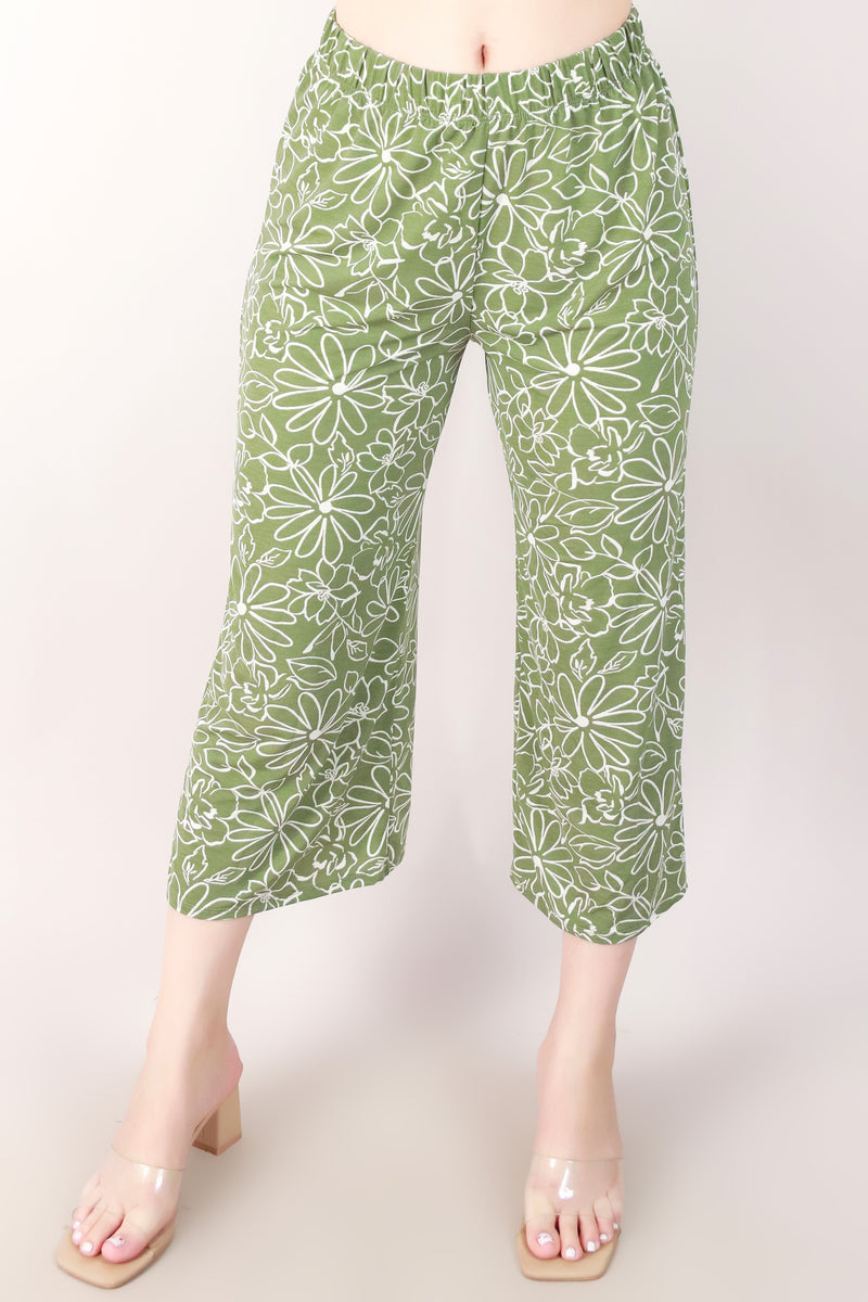 Jeans Warehouse Hawaii - PRINT KNIT CAPRI&