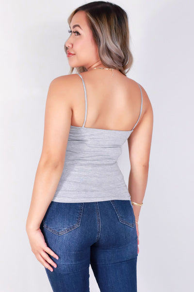 Jeans Warehouse Hawaii - S/L SOLID KNIT TOPS - SPAGHETTI STRAP DOUBLE LAYERED TANK | By FINAL TOUCH