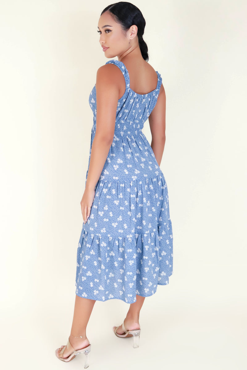 Jeans Warehouse Hawaii - S/L LONG PRINT DRESSES - LET ME KNOW DRESS | By POPULAR 21