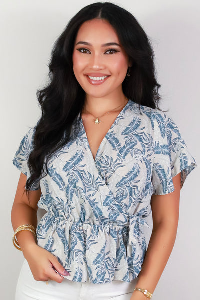 Jeans Warehouse Hawaii - S/S PRINT WOVEN TOPS - OH MY DARLING TOP | By MINTEE 16