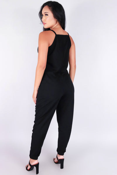 Jeans Warehouse Hawaii - SOLID CASUAL JUMPSUITS - ON THE EDGE JUMPSUIT | By IKEDDI IMPORTS