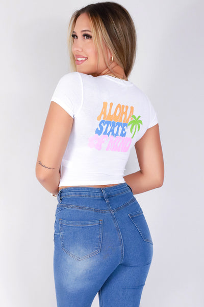 Jeans Warehouse Hawaii - S/S SCREEN - ALOHA STATE OF MIND TEE | By POPULAR 21