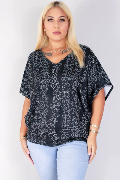 Jeans Warehouse Hawaii - PLUS PRINTED S/S - PUAKENIKENI MAHAKA DOLMAN TOP | By LUZ