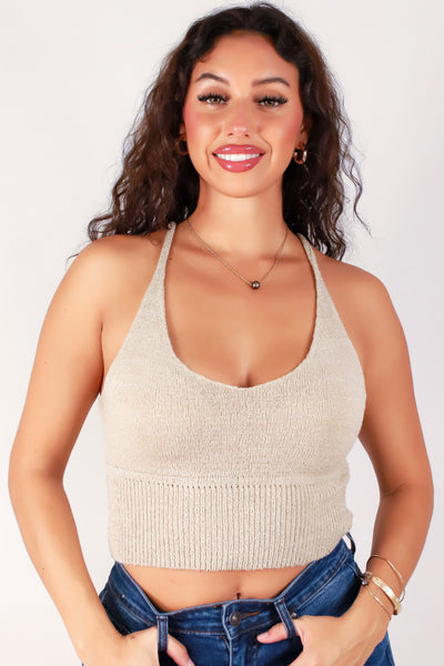 Jeans Warehouse Hawaii - SOLID TANKS/ TUBES - FEELING ALRIGHT KNIT TOP | By DEBUT