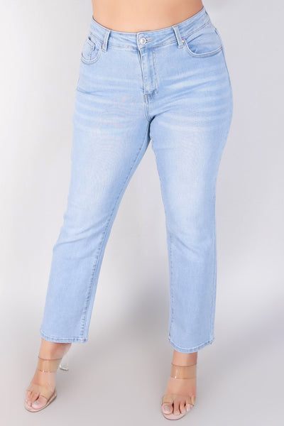 Jeans Warehouse Hawaii - PLUS Denim Jeans - NO SURPRISES STRAIGHT LEG JEAN | By WAX JEAN