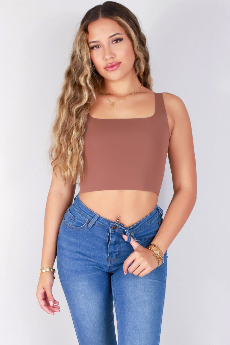 Jeans Warehouse Hawaii - SL CASUAL SOLID - ALL EYES ON ME CROP TOP | By ANWND