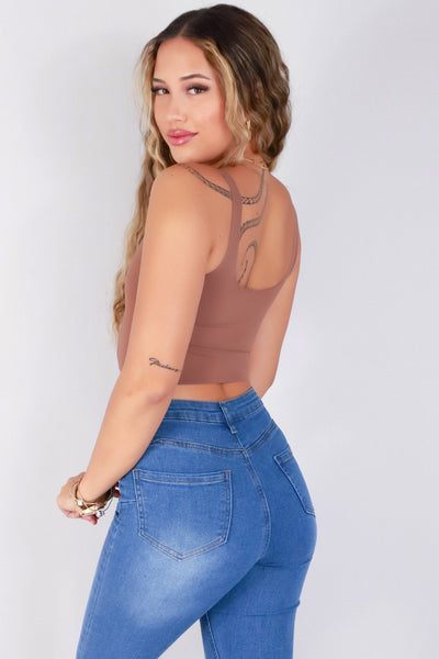 Jeans Warehouse Hawaii - SL CASUAL SOLID - ALL EYES ON ME CROP TOP | By ANWND