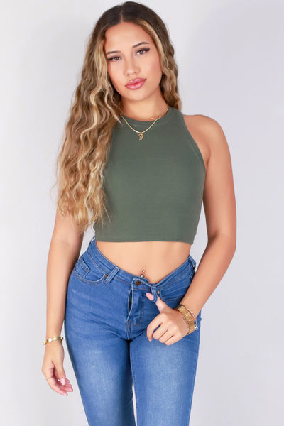 Jeans Warehouse Hawaii - TANK/TUBE SOLID BASIC - FRESH START CROP TOP | By CRESCITA APPAREL/SHINE I