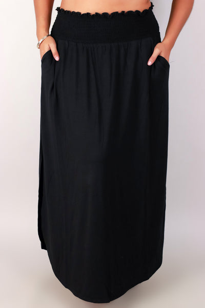 Jeans Warehouse Hawaii - PLUS Knit Long Skirt - TOLD YOU SO SKIRT | By SEASONAL OFF PRICE