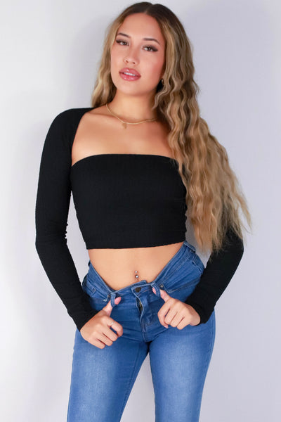 Jeans Warehouse Hawaii - LS SHRUGS/CARDIGANS - SEND IT BOLERO TOP | By TIMING