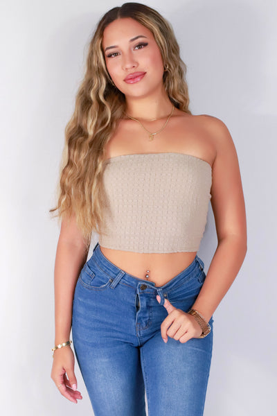 Jeans Warehouse Hawaii - SL CASUAL SOLID - SEND IT TUBE TOP | By TIMING