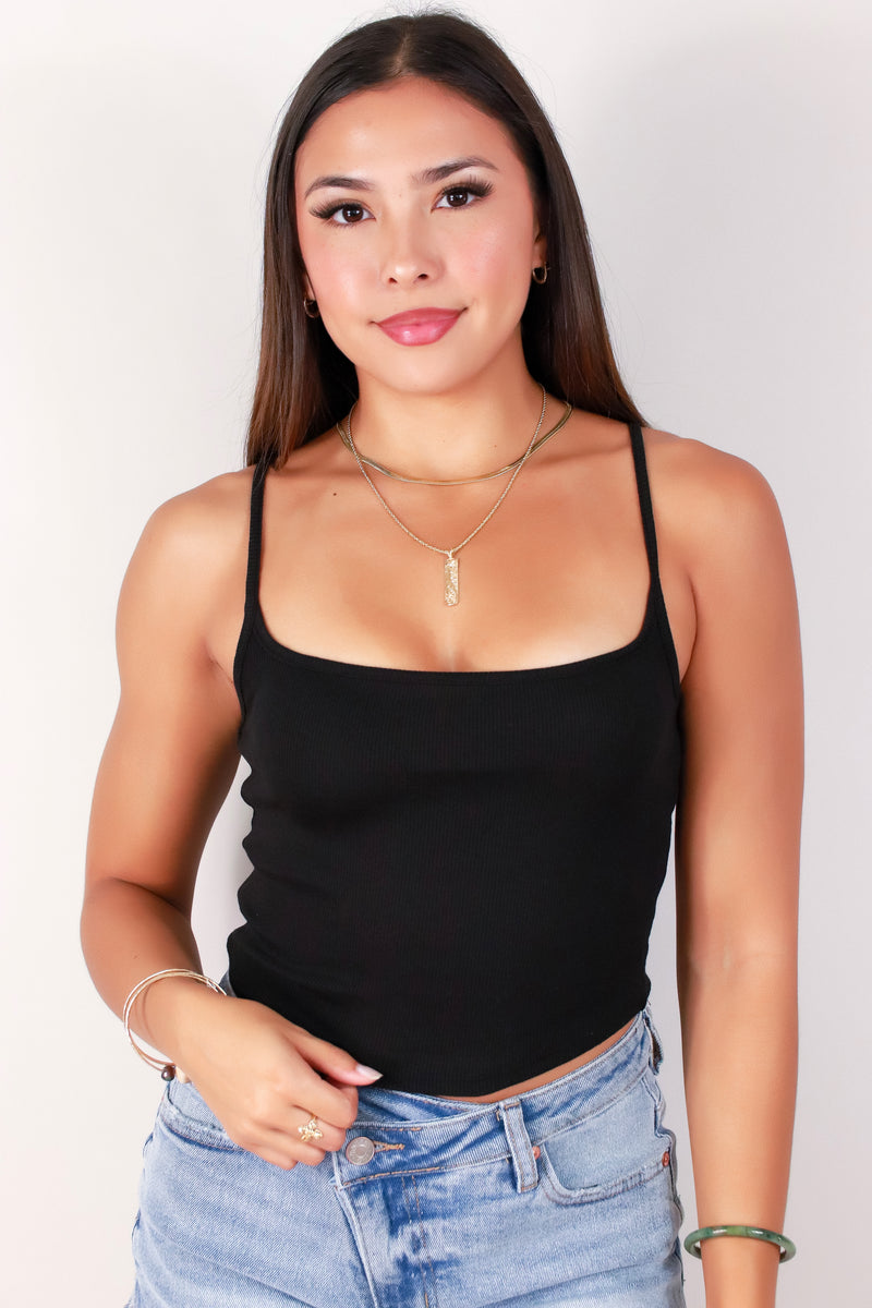 Jeans Warehouse Hawaii - TANK/TUBE SOLID BASIC - SWEETHEART RIBBED TOP | By CRESCITA APPAREL/SHINE I