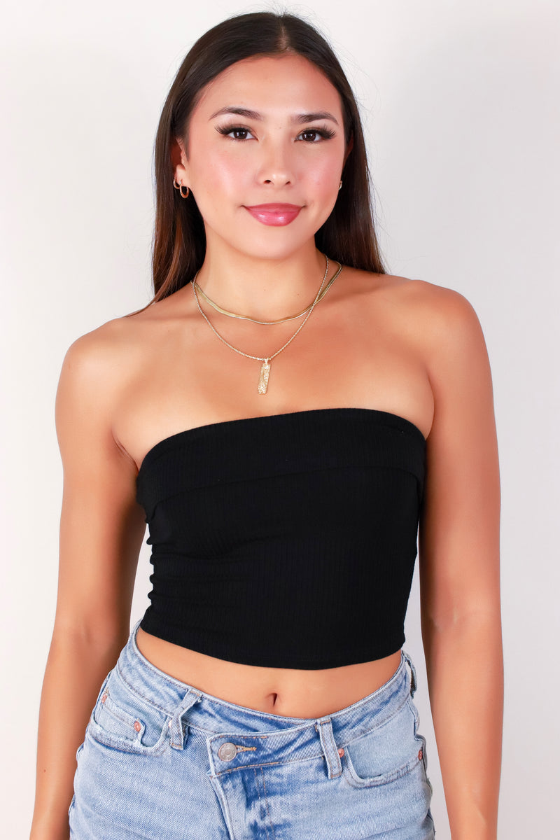 Jeans Warehouse Hawaii - SL CASUAL SOLID - YOUR FIRST PICK TUBE TOP | By CRESCITA APPAREL/SHINE I