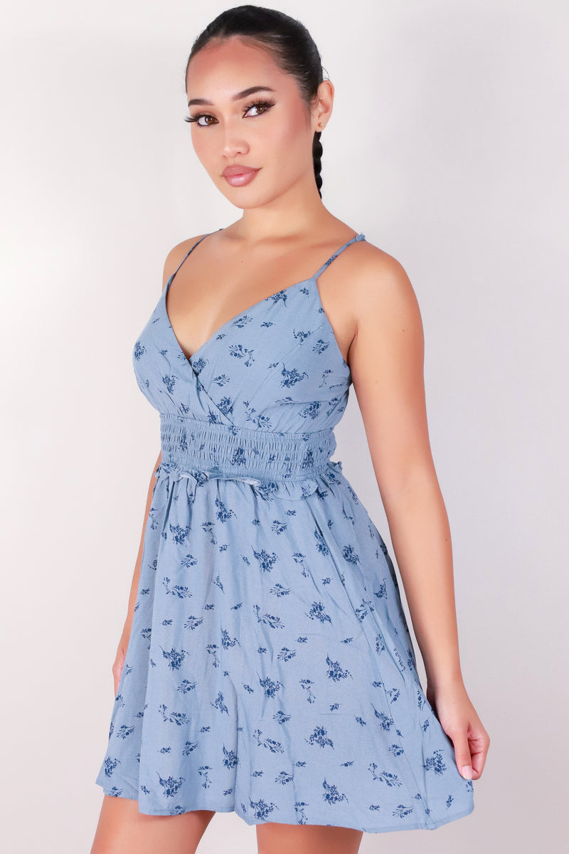 Jeans Warehouse Hawaii - PRINT SHORT DRESSES - DAINTY BLOOM DRESS | By SOB