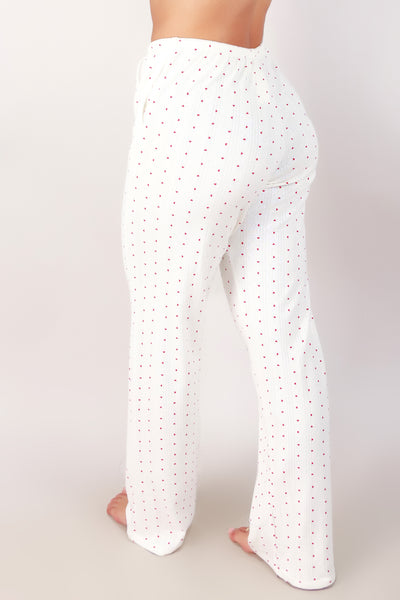 Jeans Warehouse Hawaii - PRINT WOVEN PANTS - HEART PANTS | By POPULAR 21