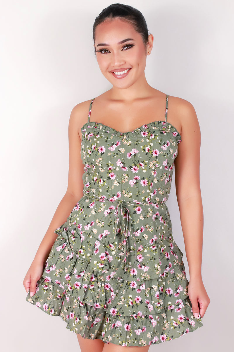 Jeans Warehouse Hawaii - PRINT SHORT DRESSES - WILDFLOWER BLOOM DRESS | By SOB