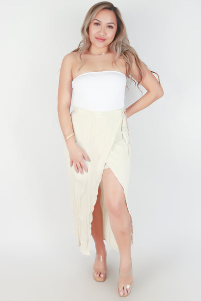 Jeans Warehouse Hawaii - SOLID LONG SKIRTS - WRAP TIE SKIRT | By MUSTARD SEED