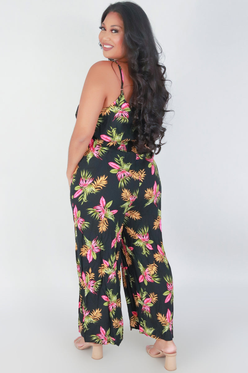 Jeans Warehouse Hawaii - PLUS PRINTED JUMPSUITS - TAKE A HINT JUMPSUIT | By ZENOBIA