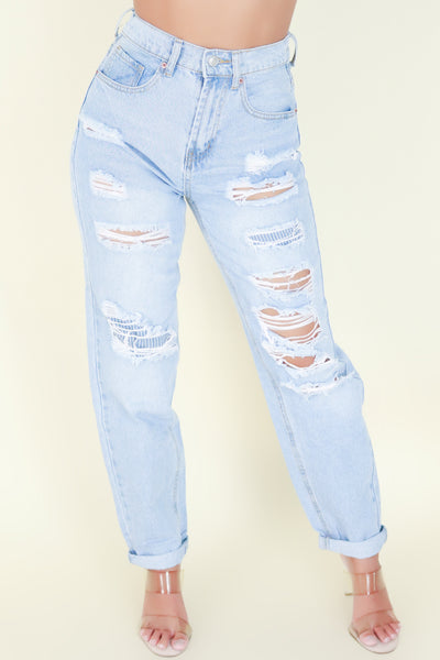 Jeans Warehouse Hawaii - JEANS - SHARNELL MOM JEANS | By WAX JEAN