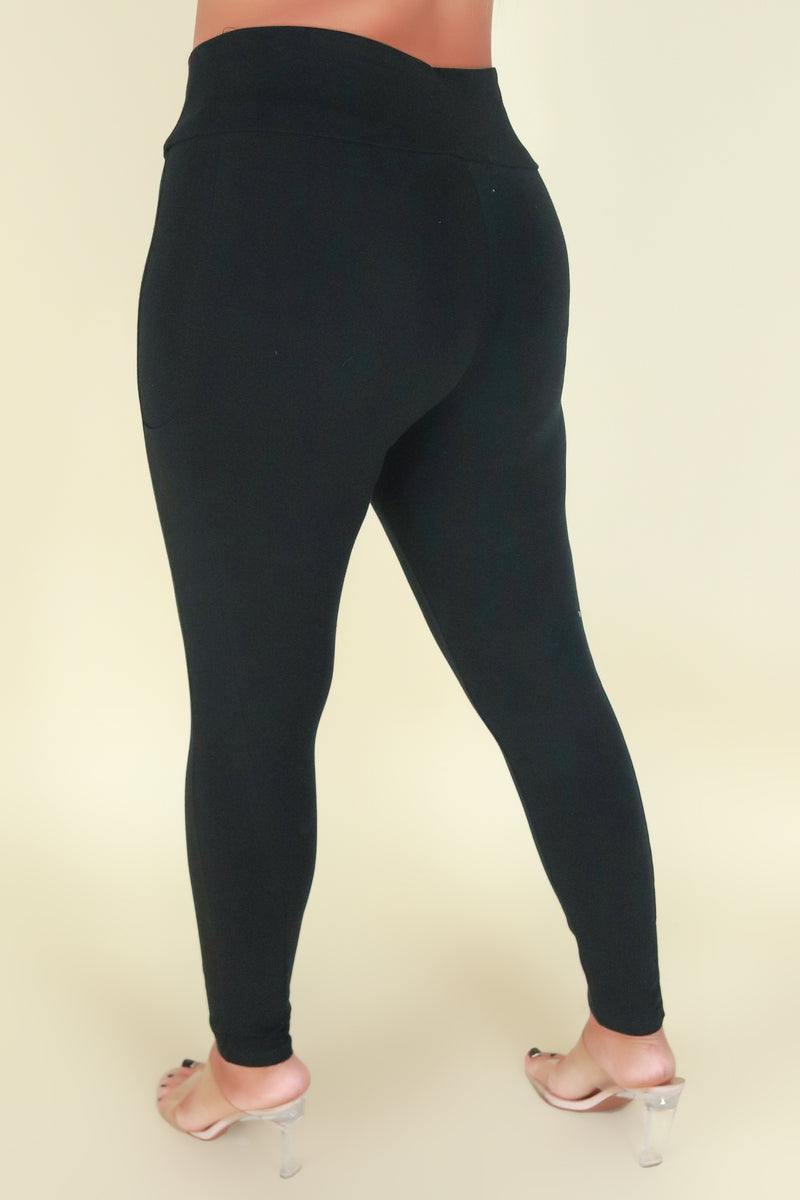 Jeans Warehouse Hawaii - PLUS LEGGINGS - TAKE A LEAP LEGGINGS | By AMBIANCE APPAREL