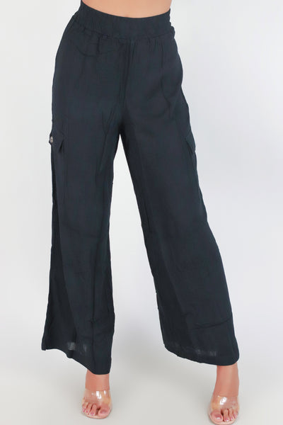 Jeans Warehouse Hawaii - SOLID WOVEN PANTS - NO SET BACKS PANTS | By IRIS