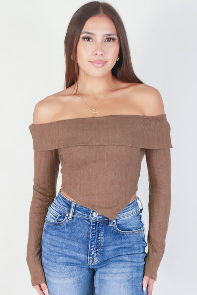 Jeans Warehouse Hawaii - SOLID LONG SLV TOPS - YOU'LL REGRET IT TOP | By I JOAH