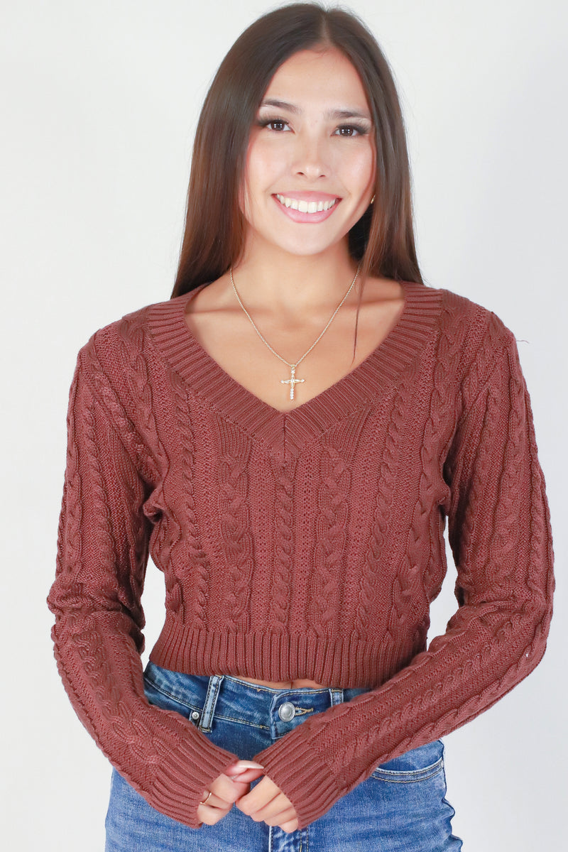 Jeans Warehouse Hawaii - CHUNKY/ACRYLIC SWEATERS - FIRST IN LINE SWEATER | By STYLE MELODY